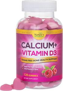 Calcium & Vitamin D3 Sugar Free Gummies - 120 Count