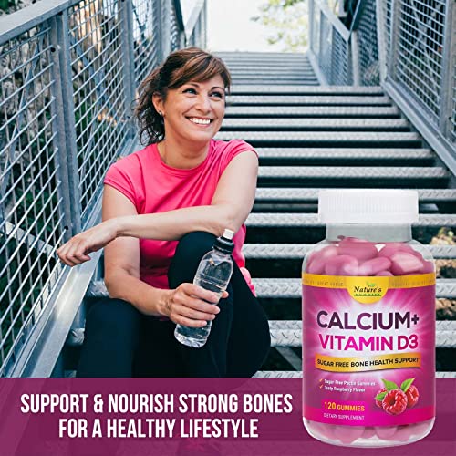 Sugar Free Calcium Gummies with Vitamin D3 - 120 Chews