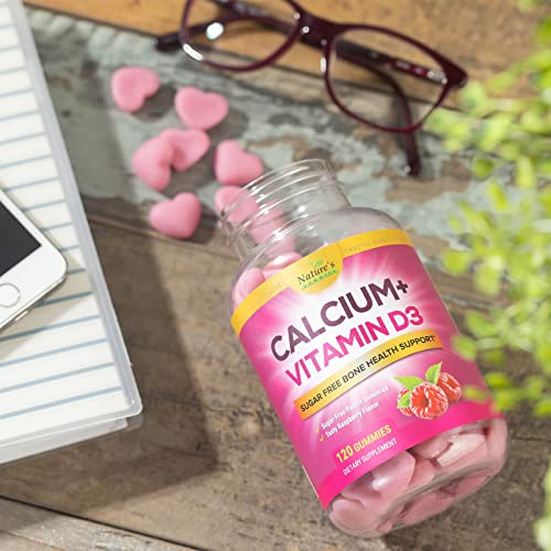 Sugar Free Calcium Gummies with Vitamin D3 - 120 Chews