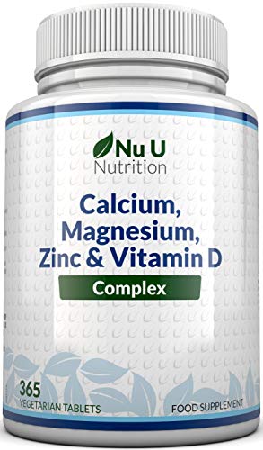 Zinc, Calcium, Magnesium & Vitamin D Complex 365 Tablets