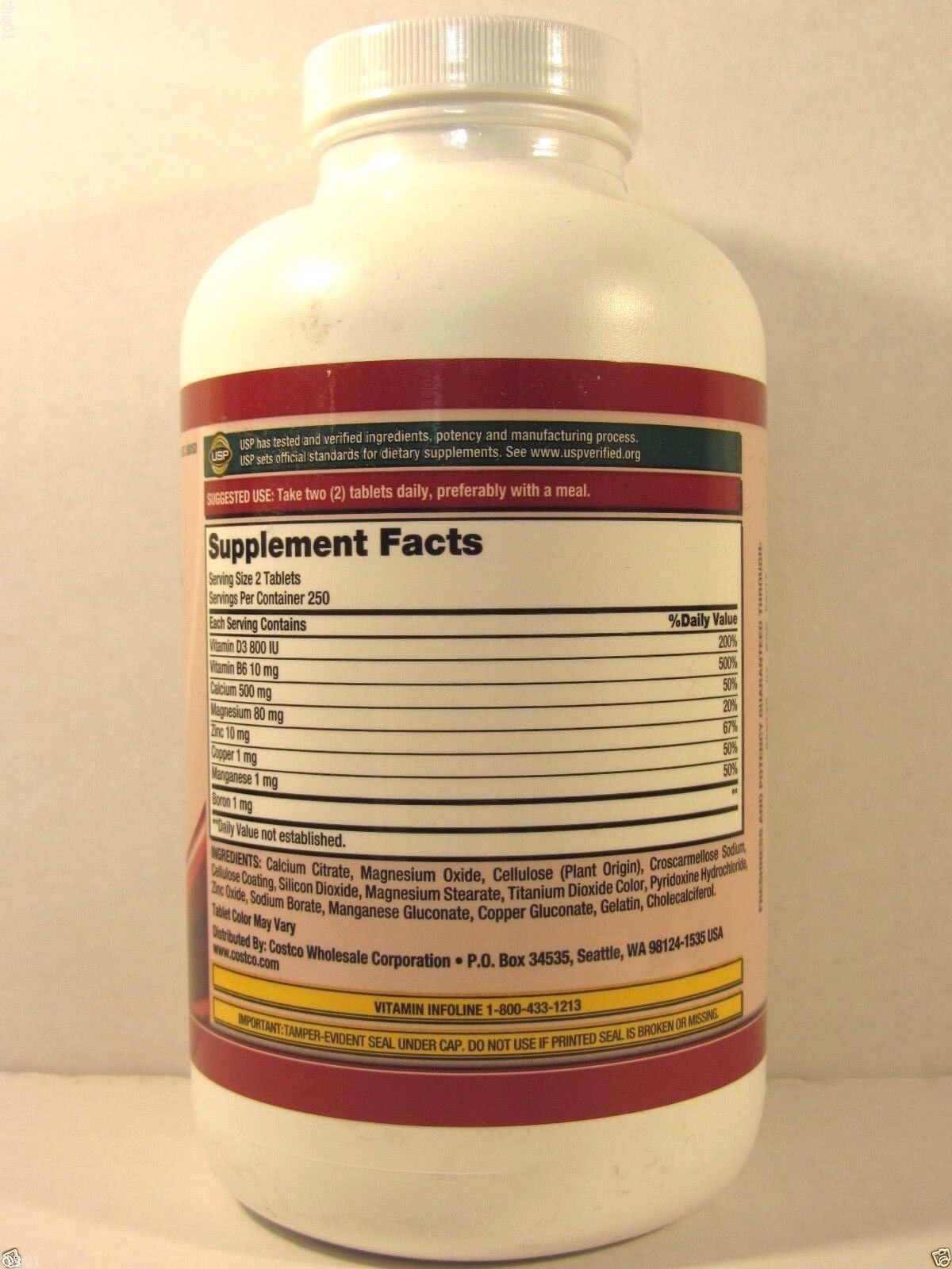 Kirkland Calcium Magnesium Zinc with Vitamin D3