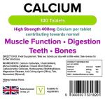 High Strength Calcium 400mg Tablets for Bones