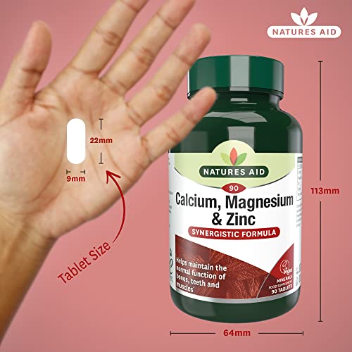 Nature's Aid Calcium, Magnesium & Zinc for Bones