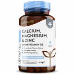 Calcium, Magnesium, Zinc with Vitamin D3 - 365 Veggie Tablets