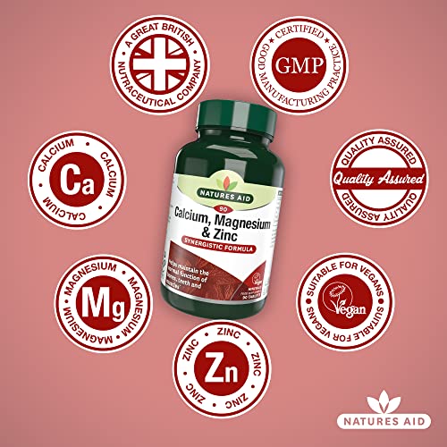 Nature's Aid Calcium, Magnesium & Zinc for Bones