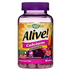 Alive! Calcium Gummies with Vitamin D3 - 60 Count