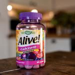 Alive! Calcium Gummies with Vitamin D3 - 60 Count