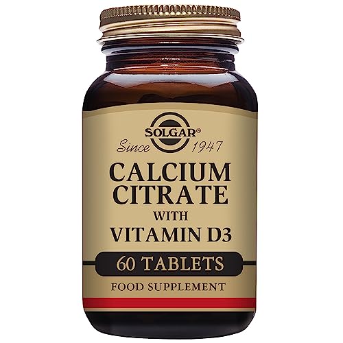 Solgar Calcium Citrate & Vitamin D3 Tablets - 60 Count