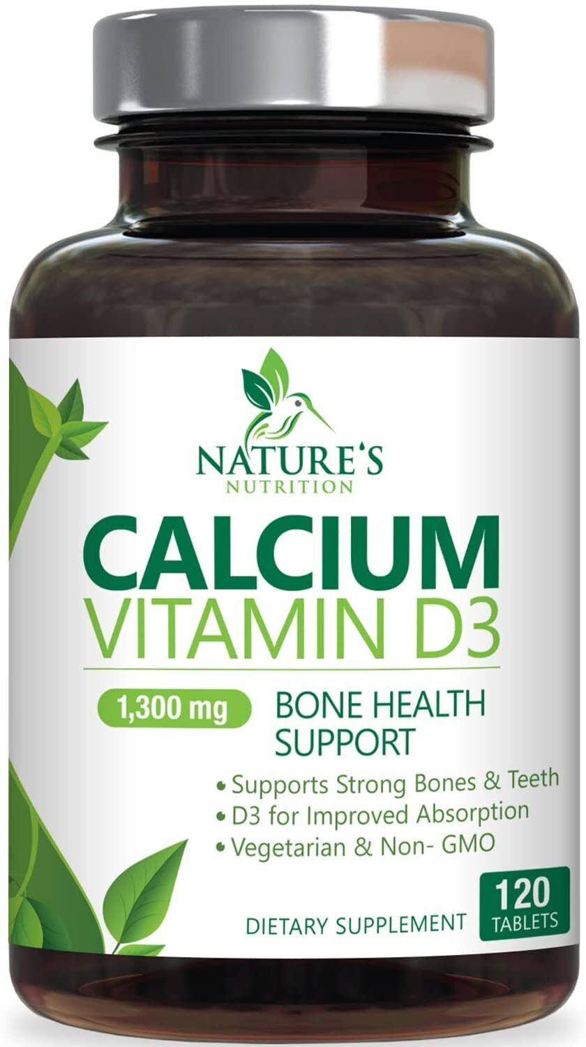 Calcium 1300mg Plus Vitamin D3 for Strong Bones