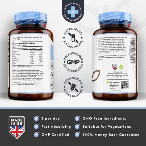 Calcium, Magnesium, Zinc with Vitamin D3 - 365 Tablets