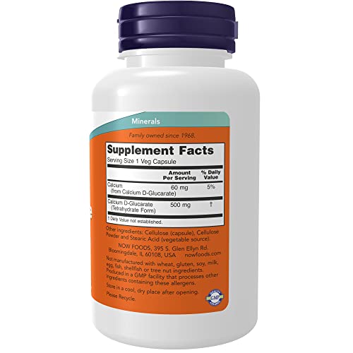 Calcium D-Glucarate 500mg Veggie Capsules