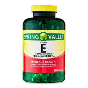 Spring Valley Vitamin E 180 mg, 500 Softgels