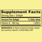 Spring Valley Vitamin E 180 mg, 500 Softgels