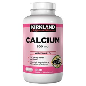 Kirkland Calcium 600mg with Vitamin D3, 500 Tablets