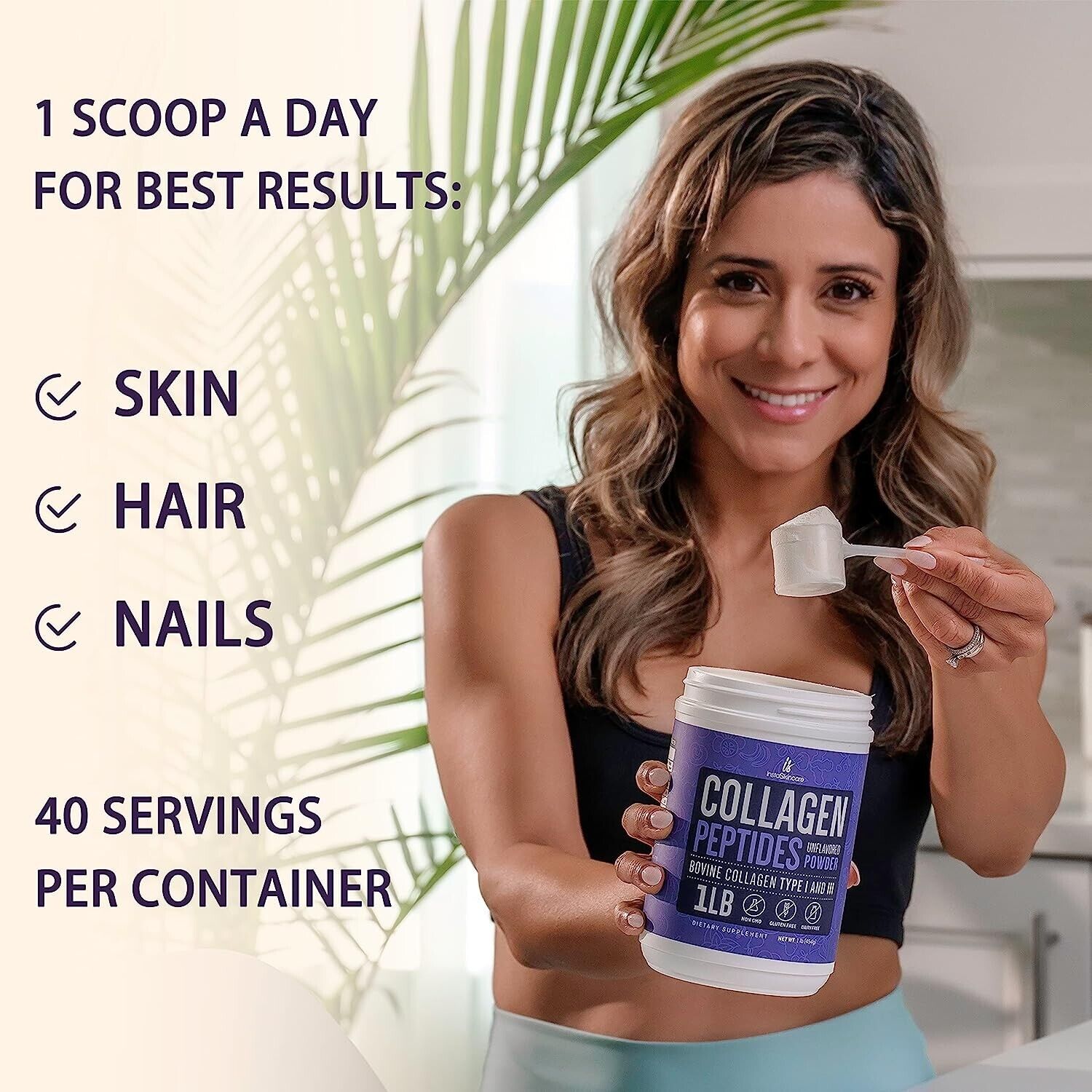 Collagen Peptides Powder for Youthful Skin 2LB