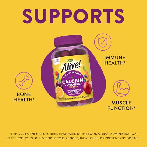 Nature's Way Alive! Calcium + D3 Gummy Blend