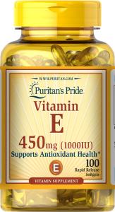 Vitamin E 1000 IU Softgels, 100 Count