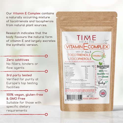 Vitamin E Complex with 8 Tocopherols & Tocotrienols