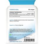 Vitamin E 400iu Softgels - 180 Capsules