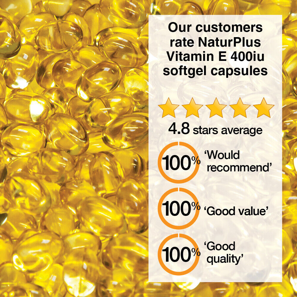 NaturPlus Vitamin E 400iu - 180 Capsules
