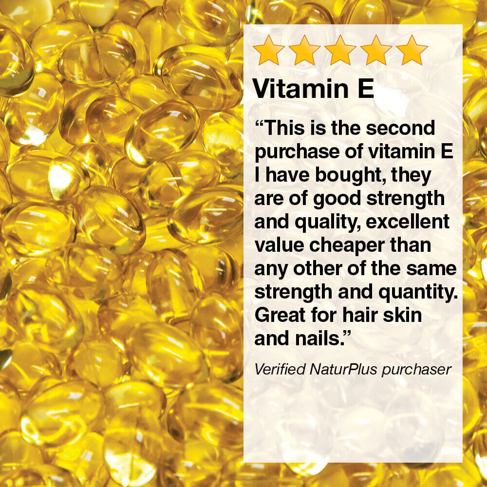 NaturPlus Vitamin E 400iu - 180 Capsules