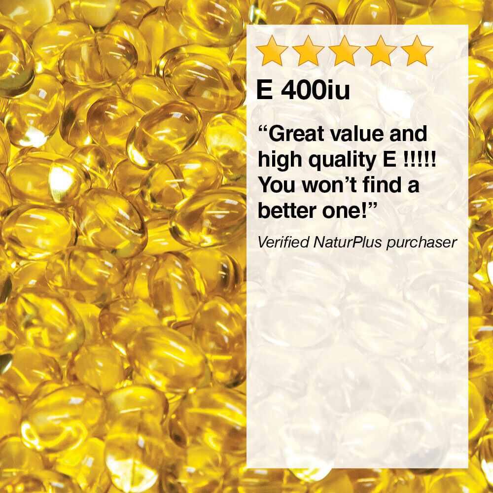 NaturPlus Vitamin E 400iu - 180 Capsules