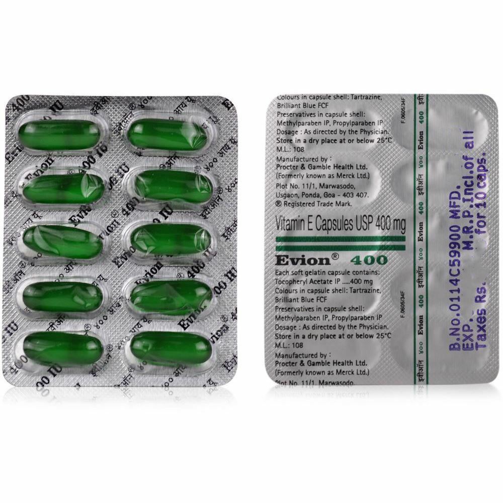 Evion Vitamin E Capsules for Glowing Skin and Hair