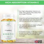 Vegan Vitamin E 500IU Softgels - 180ct