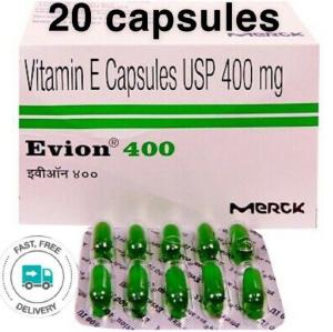 Vitamin E Evion 400mg Capsules for Healthy Skin