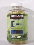 Kirkland Vitamin E 400 IU, 500 Softgels