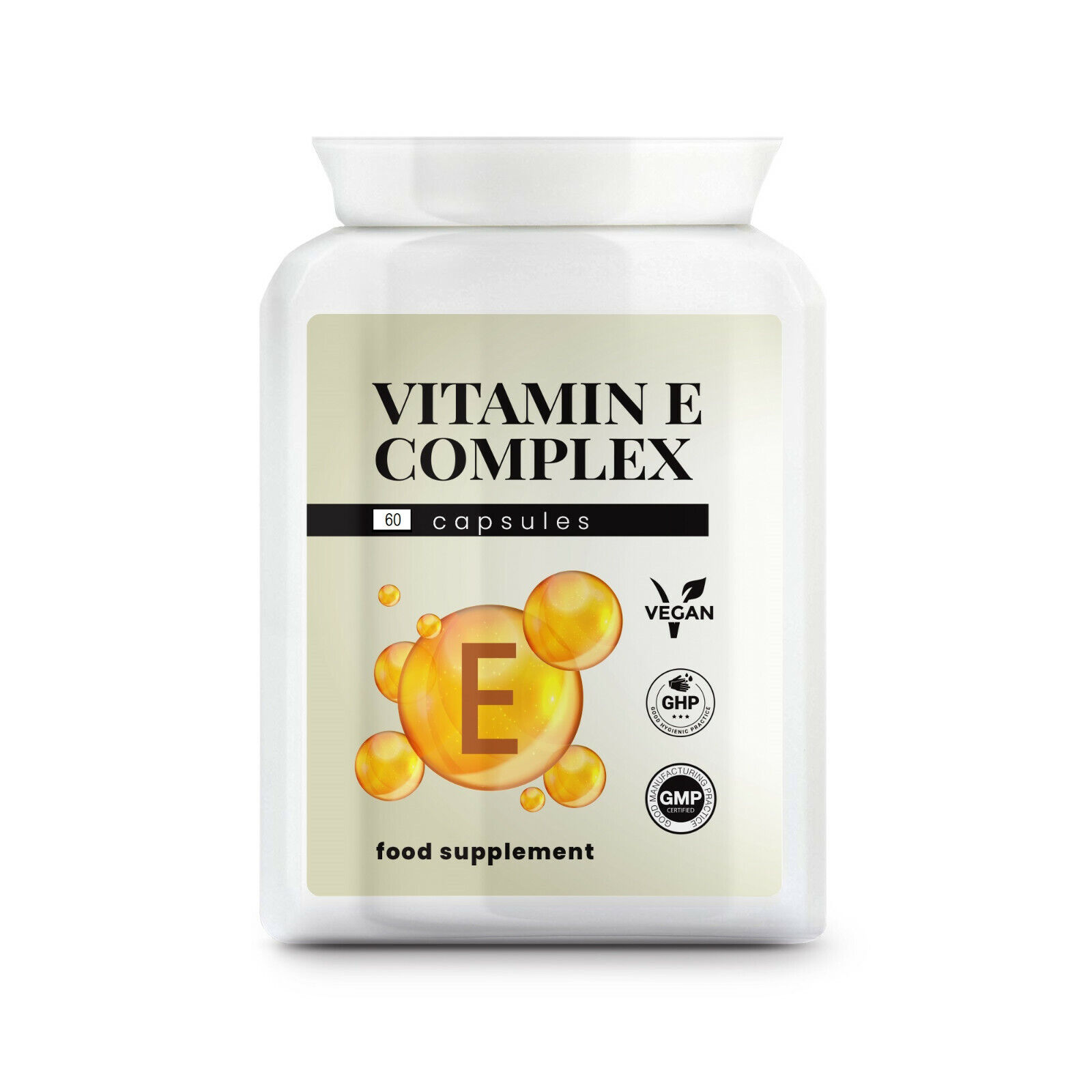 Vitamin E Complex 60 Capsules for Skin & Immunity