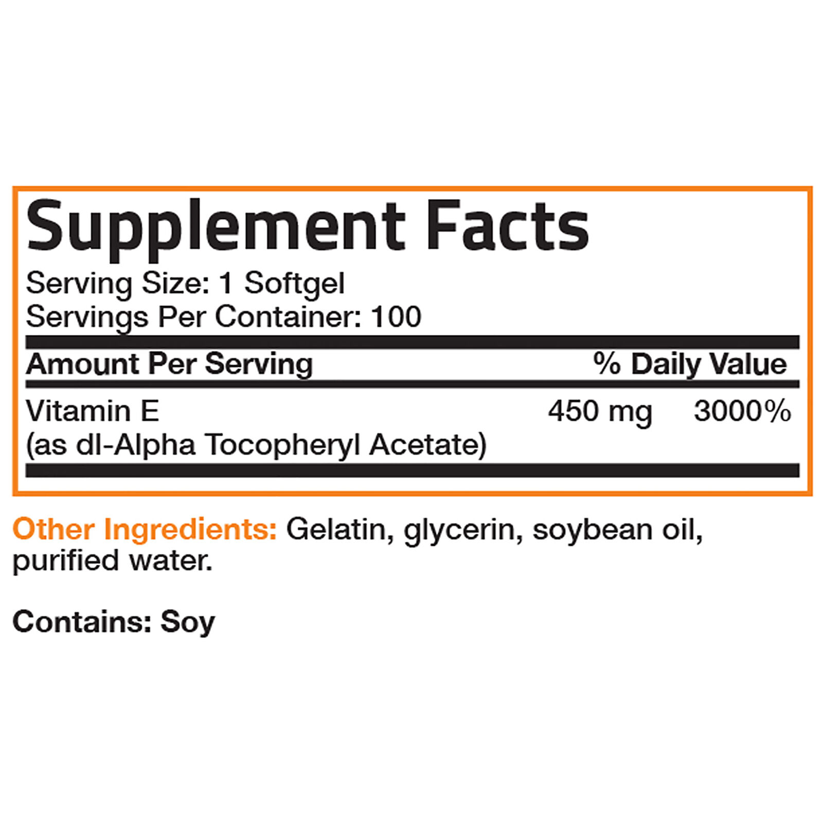 Bronson Vitamin E 1000 IU Non-GMO Softgels