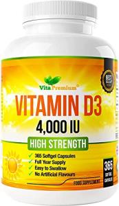 Vitamin D3 5000 IU Softgels - 365 Count