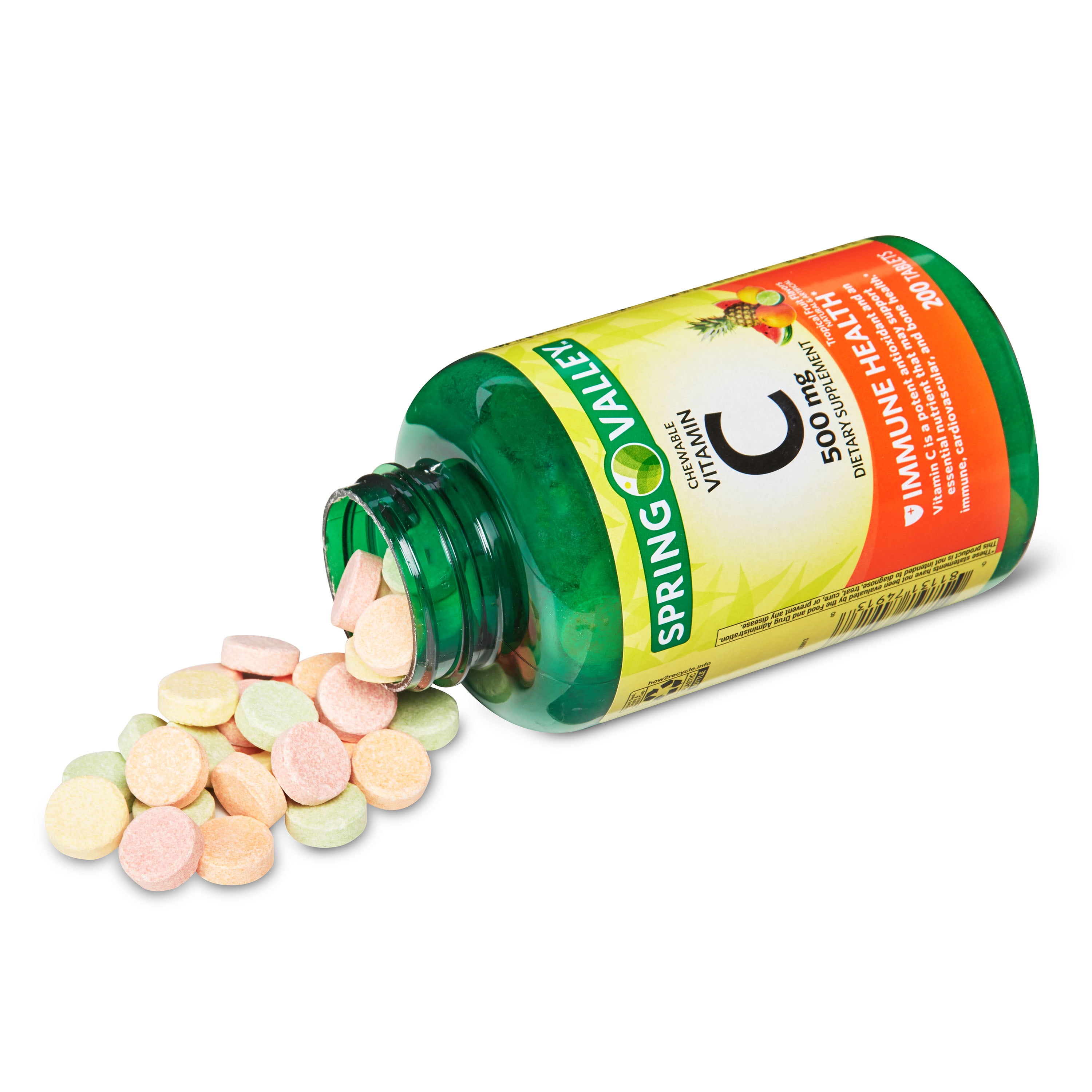 Spring Valley Vitamin C Chewable Tropical Fruit Tablets
