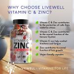 Vitamin C + Zinc 1000mg Immune Support Capsules