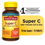 Nature Made Super C with D3 and Zinc 70 Tablets