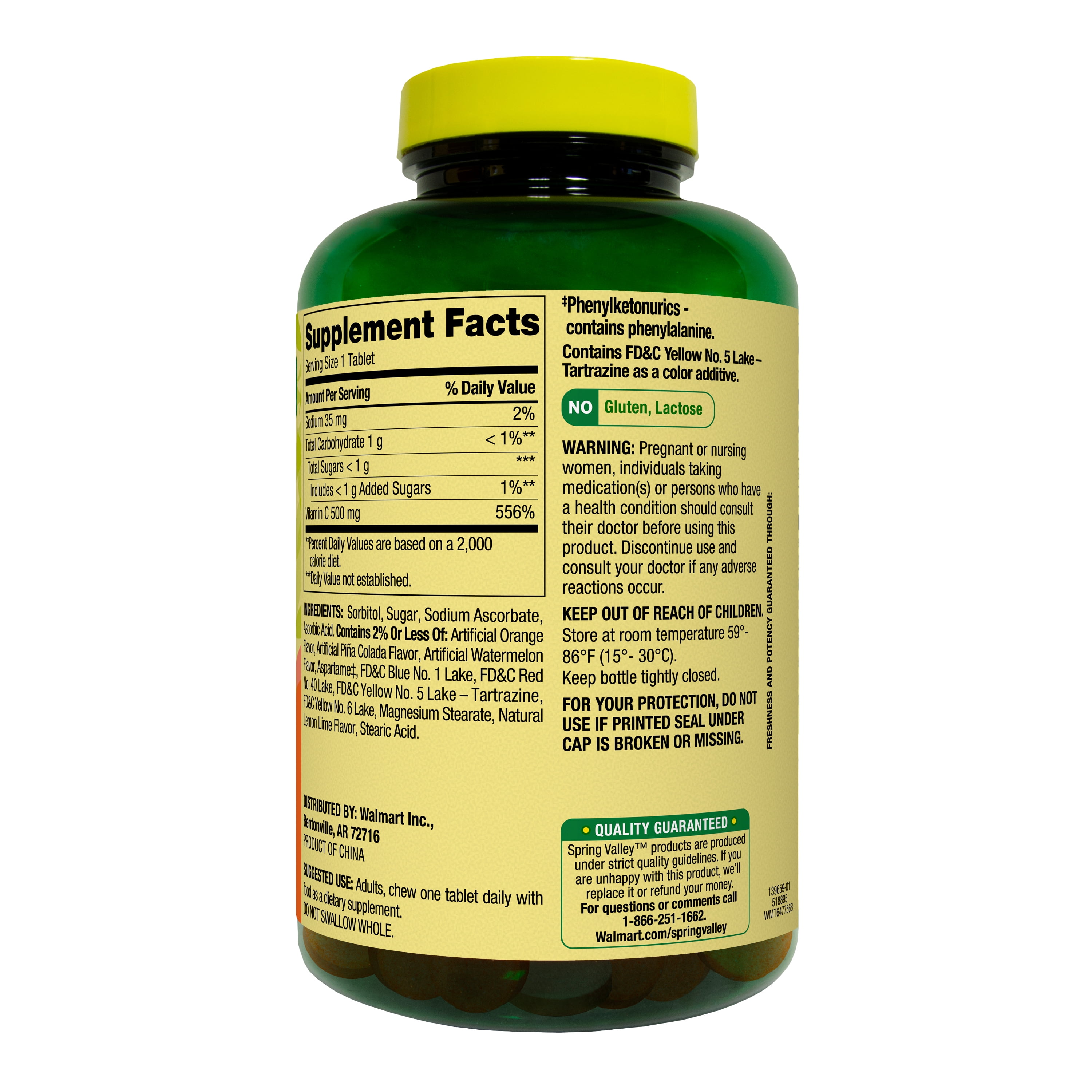 Spring Valley Vitamin C Chewable Tropical Fruit Tablets