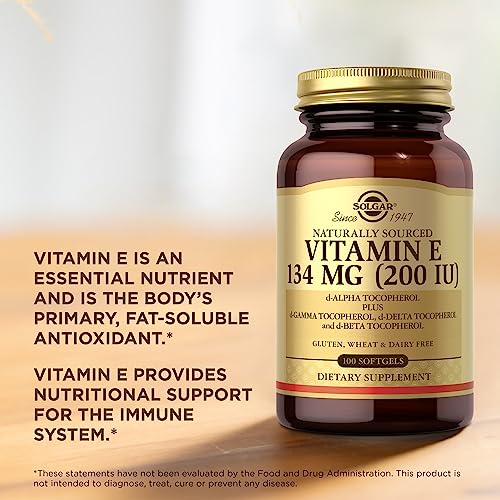 Solgar Vitamin E 200 IU Softgels - 100 Count