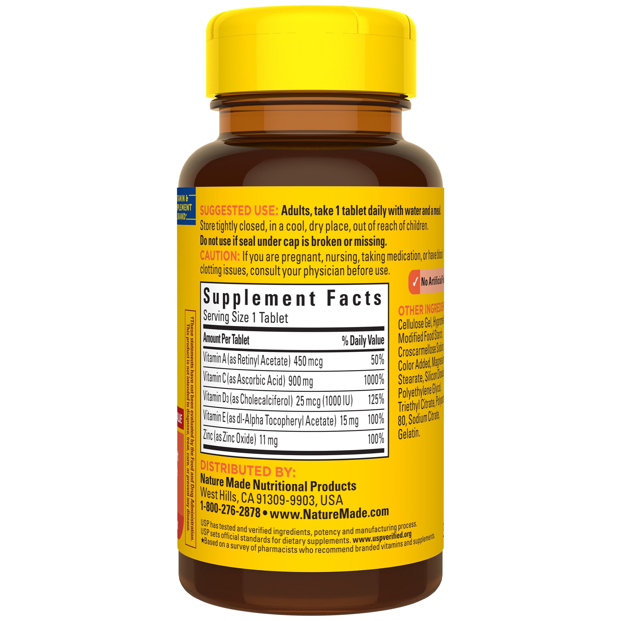 Nature Made Super C with D3 and Zinc 70 Tablets