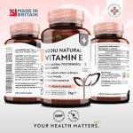 Natural Vitamin E 400IU – 90 Vegan Capsules