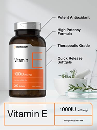 Vitamin E 1000 IU Softgels, 200 Count