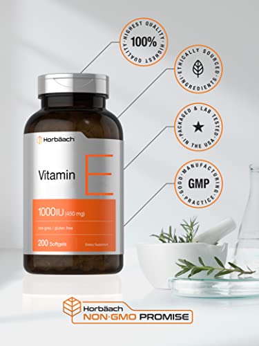 Vitamin E 1000 IU Softgels, 200 Count