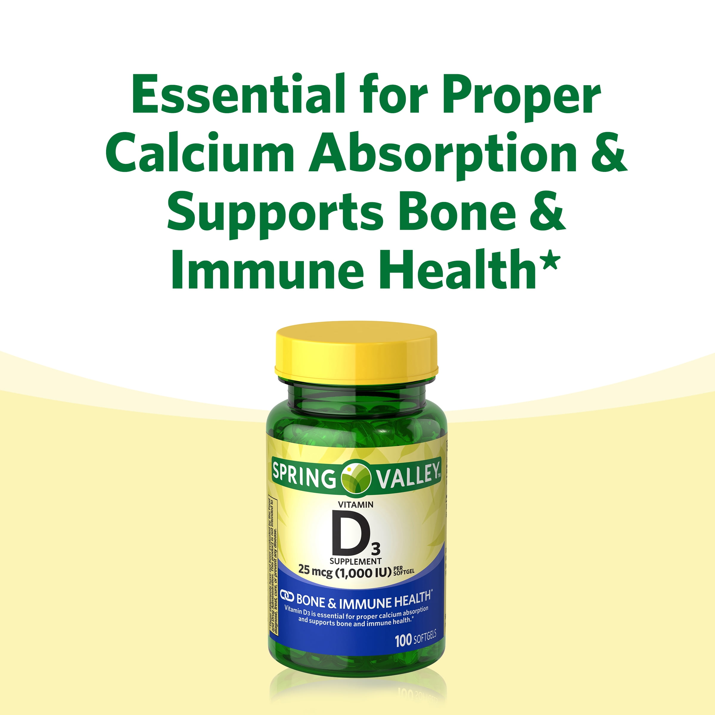 Spring Valley Vitamin D3 for Bone & Immune Health
