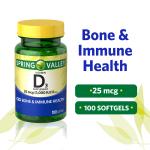 Spring Valley Vitamin D3 for Bone & Immune Health