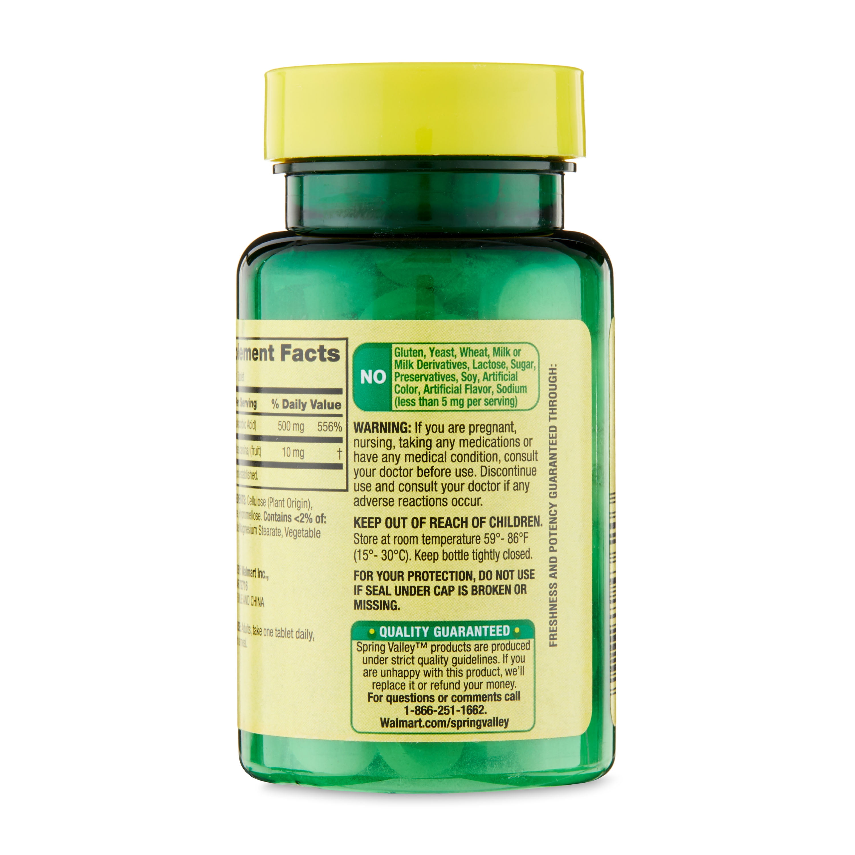 Spring Valley Vitamin C with Rose Hips, 500 mg