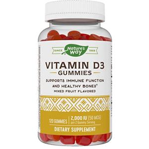 Nature’s Way Vitamin D3 Gummies, Immune Support, 120 Count