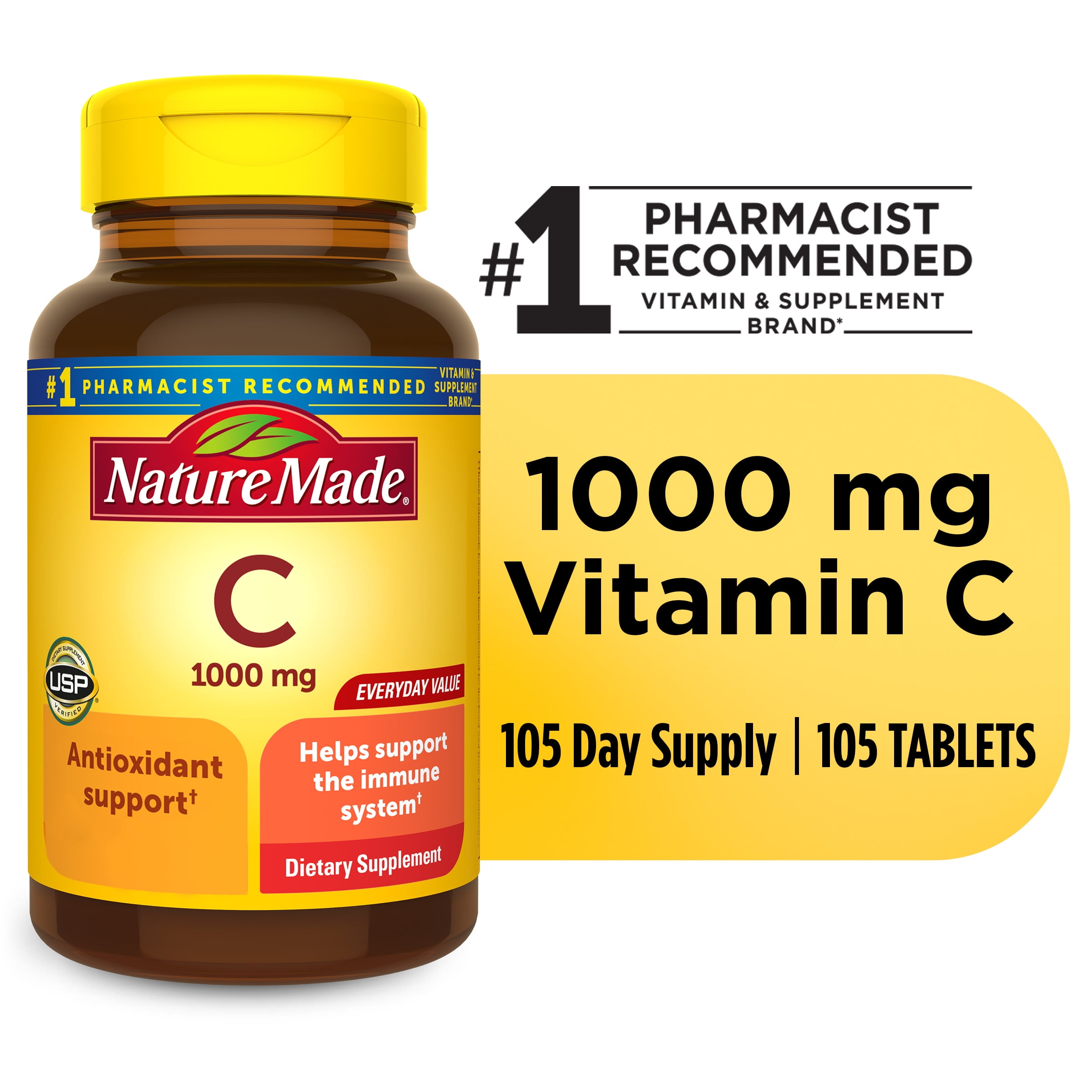 Nature Made Extra Strength Vitamin C 1000 mg 105 Tablets
