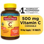 Nature Made Chewable Vitamin C 500 mg, 70 Tablets