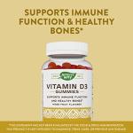 Nature’s Way Vitamin D3 Gummies, Immune Support, 120 Count