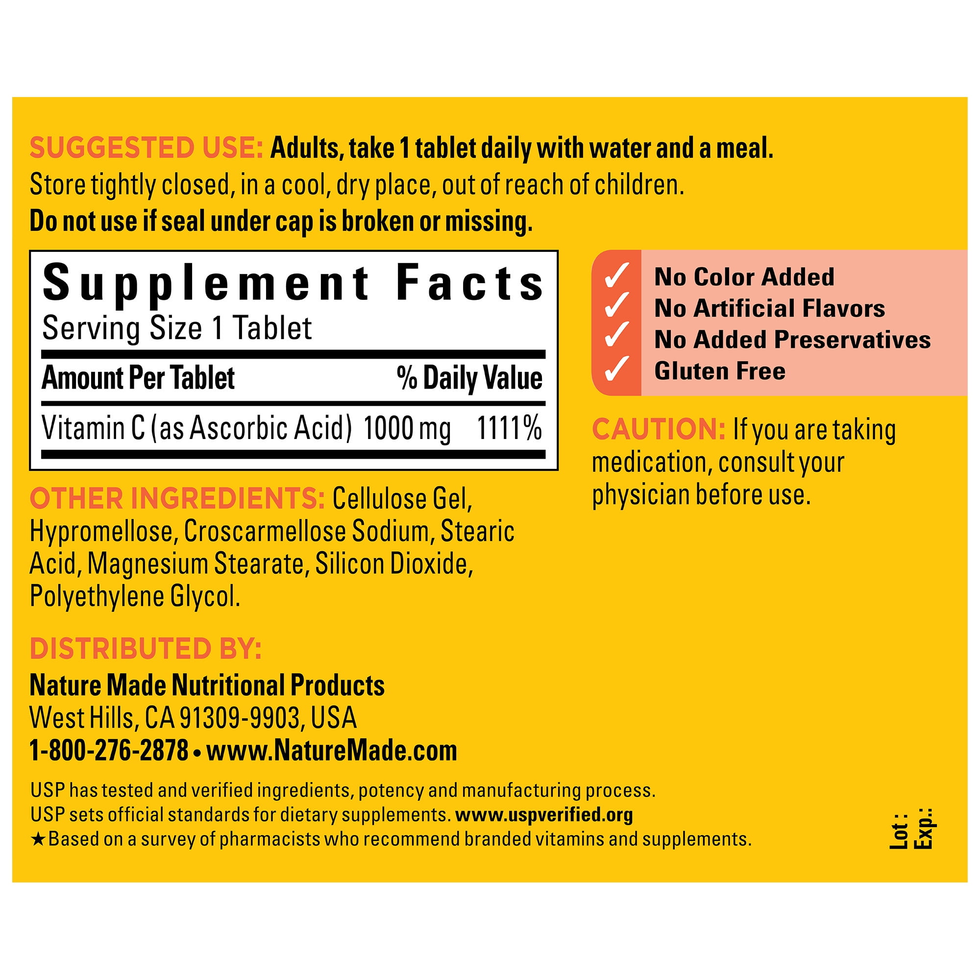 Extra Strength Vitamin C 1000 Mg - 105 Tablets